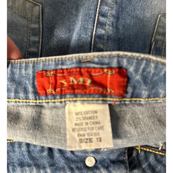 YMI Women Distressed Denim Short Skirt Size 13 Sku 1062 - Picture 12 of 12